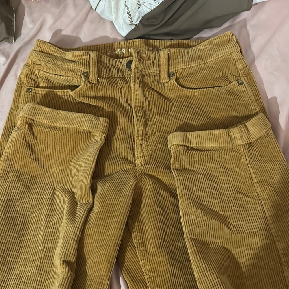 Brown corduroy American Eagle jeans